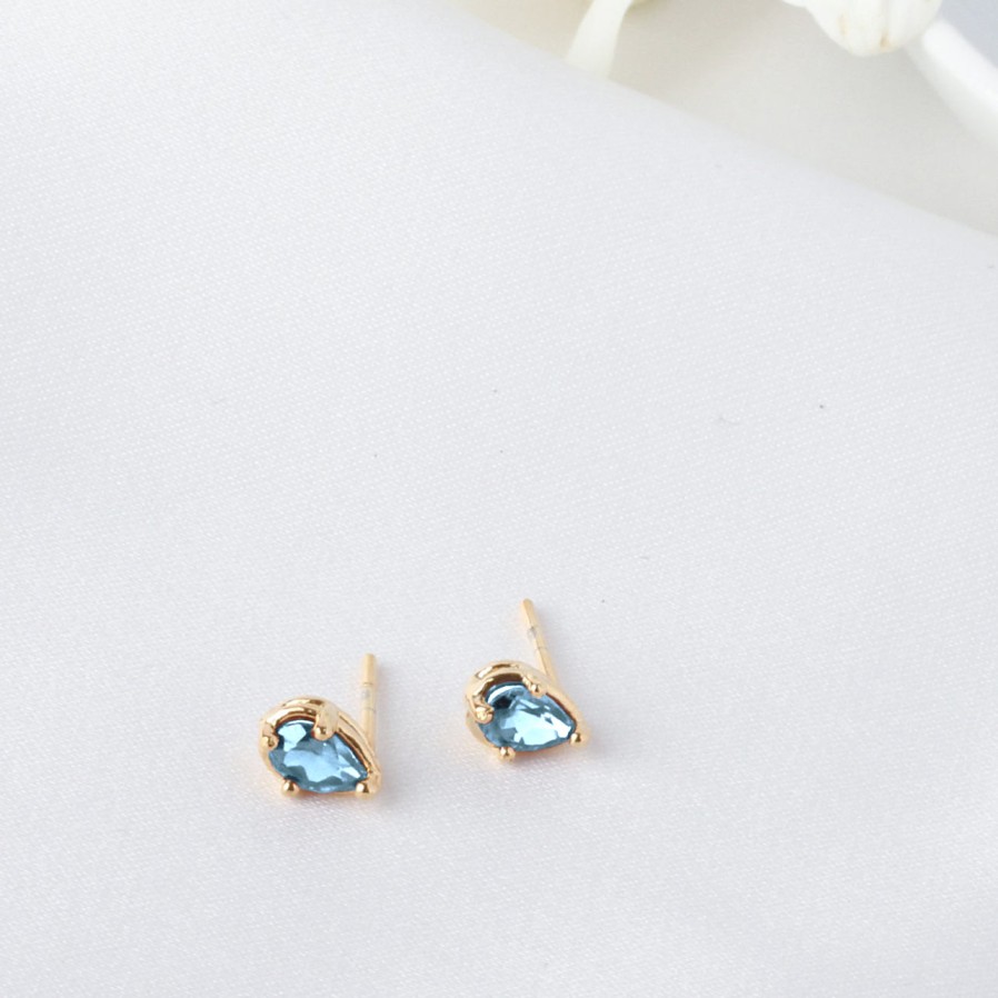 Aretes | AnanteJoyeria Broqueles Topacio Amor Natural Dorado